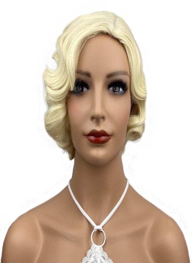 ايمول شعر مستعار قصير مجعد من Aimole Finger Wave للنساء، مستوحى من عشرينيات القرن الماضي، مناسب لحفلات التنكر والهالوين والارتداء اليومي (لون أشقر 613). - Image 1